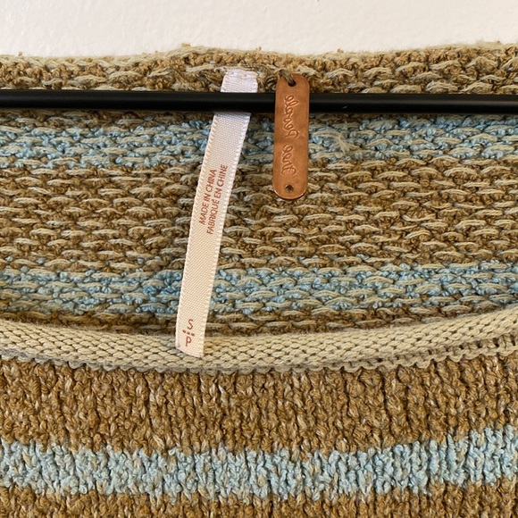 Free People | Bardot Striped Slouchy Sweater - Picture 2 of 4